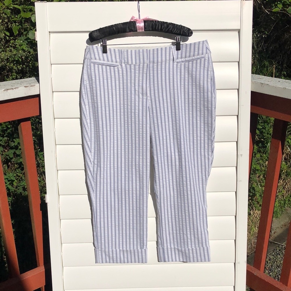 NWT Lane Bryant The Lena Striped Capris Size 16 - Picture 2 of 12